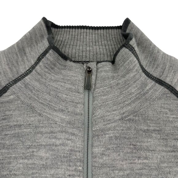 Smartwool Men's Merino Wool Half Zip Sweater Heather Gray XL - Picture 6 of 10